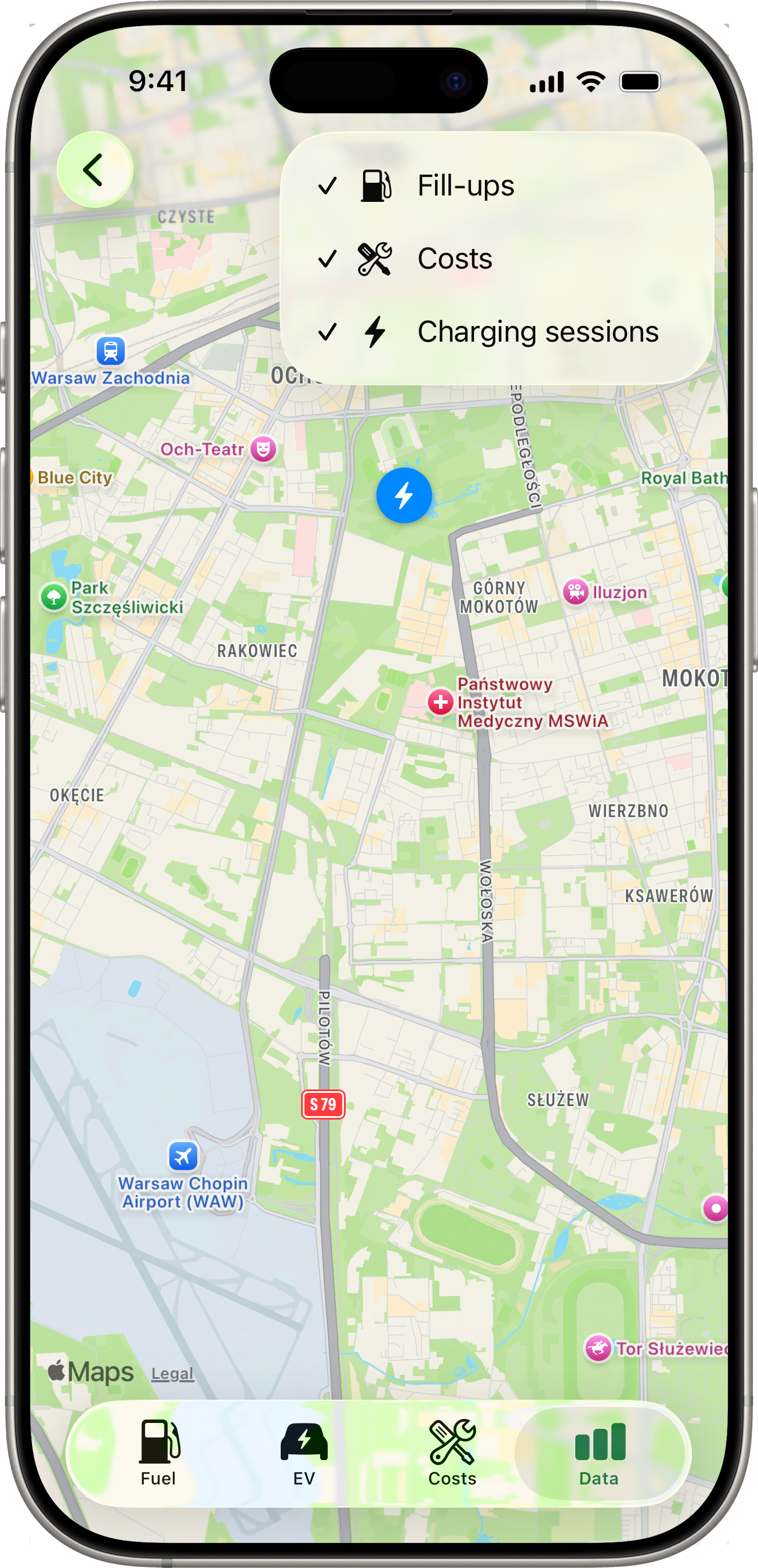 Map filter